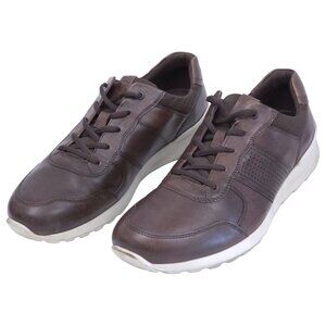 Ecco Irondale Retro Sneaker | Brown Leather Lace Up | Men’s 12
